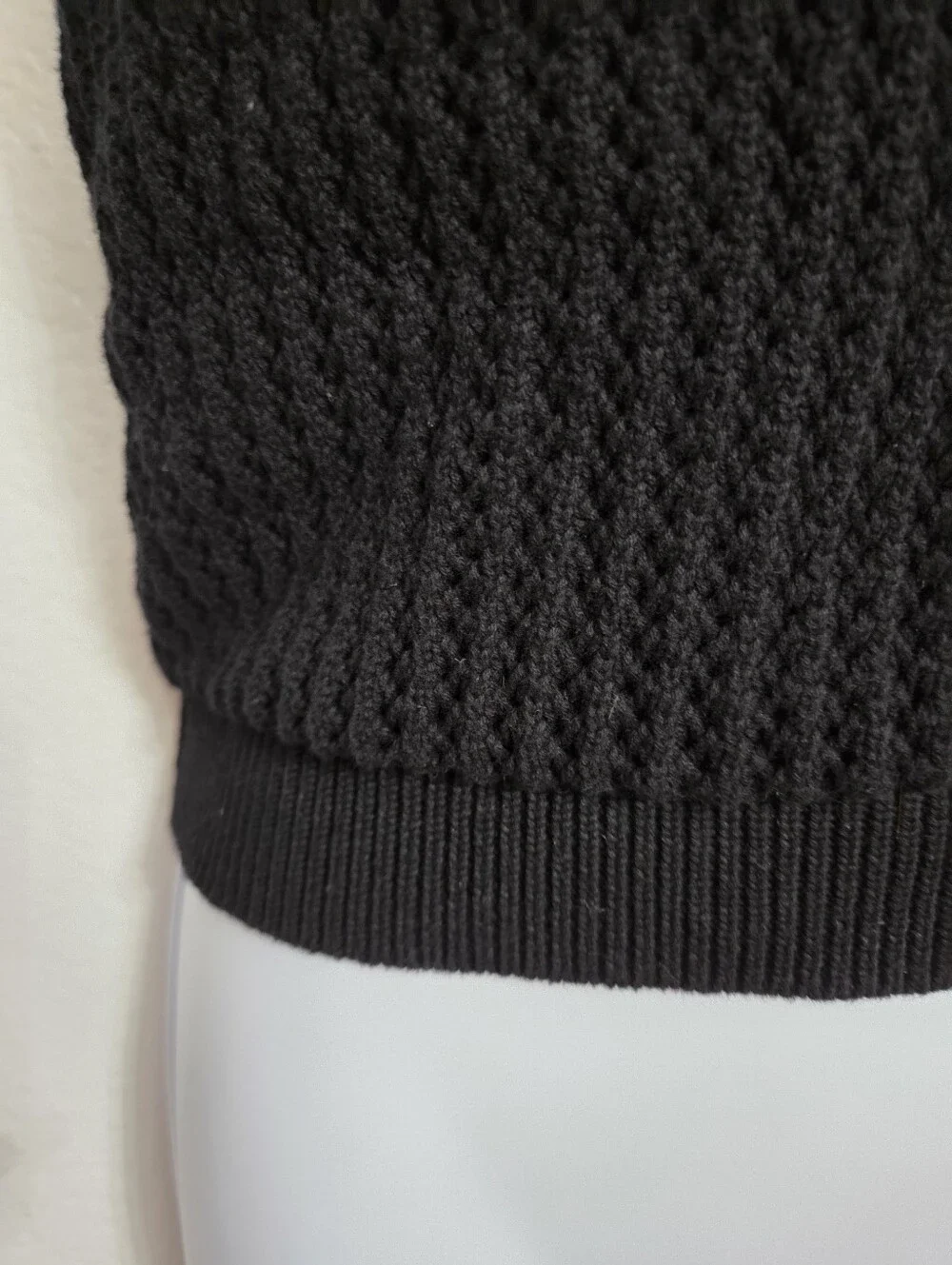 Z Supply Black Knit Square-Neck Tank Size Small